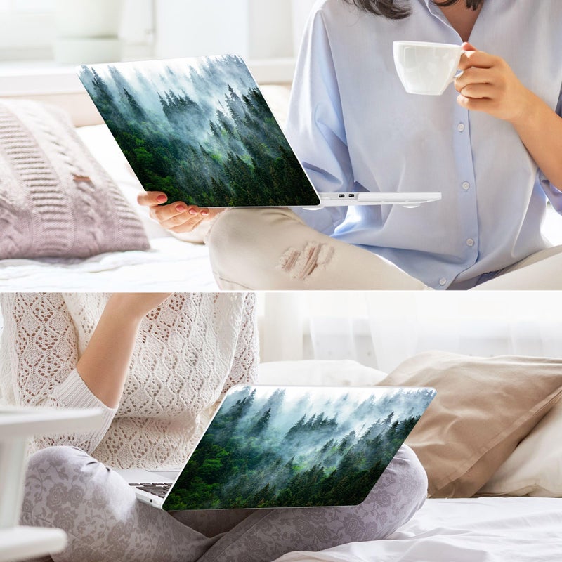 May Chen Compatible with MacBook Pro 13 inch Case 2022 2021 2020 Release Models A2338 M2 M1 A2251 A2289, Plastic Hard Shell Case for MacBook Pro 13 inch with Touch Bar Fits Touch ID, Forest - Image 5